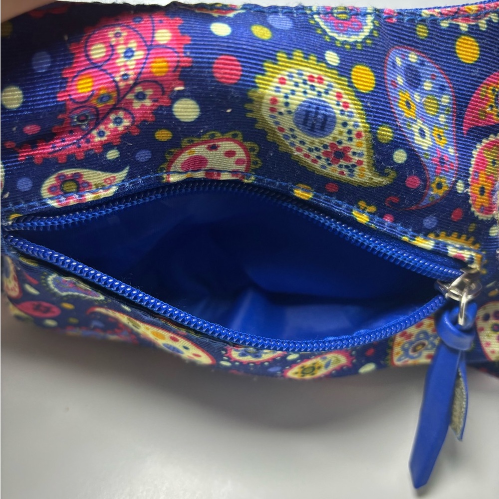 Vintage Tommy Hilfiger Blue Paisley HT logo Tote Bag Nylon‎ Changeable Shape - Picture 12 of 13